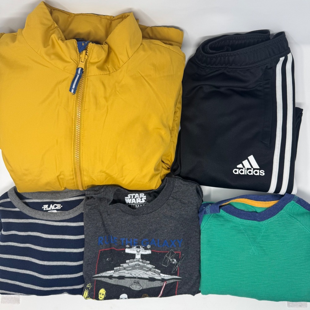 Adidas Gap All In Motion Boys Clothes Lot Sz Large 10-14 Puffer Jacket Pants 5Pc